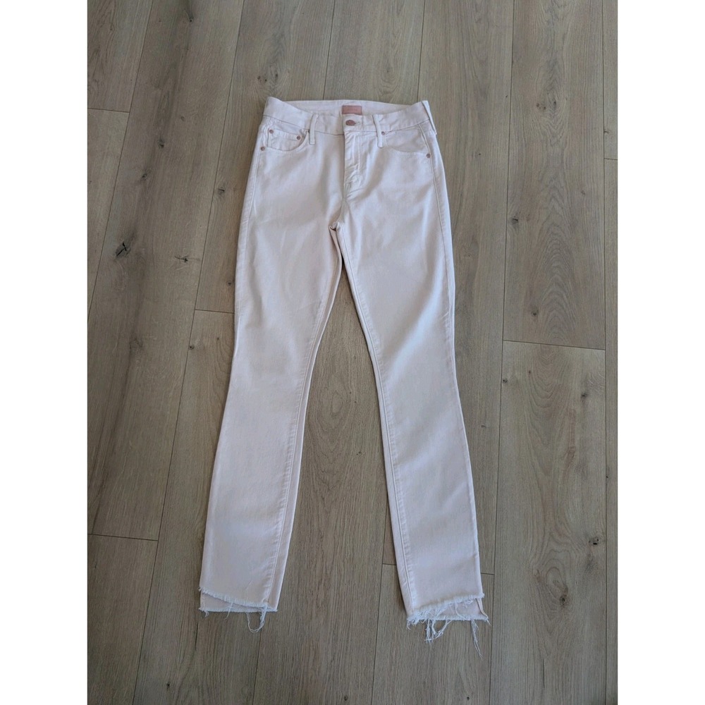 Mother The Looker Ankle Step Fray Pink Lemonade So Far Gone Sz 25 RARE